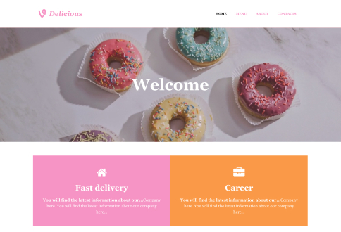 Food & hospitality Site.pro example template