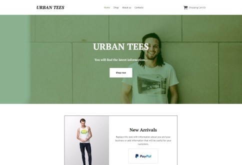 Fashion & retail Site.pro example template